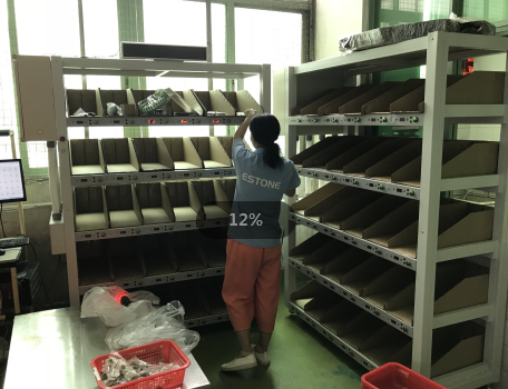 沃港電子標(biāo)簽分揀墻，提高200%訂單分揀效率